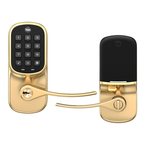 brass-keypad-lever-lock 